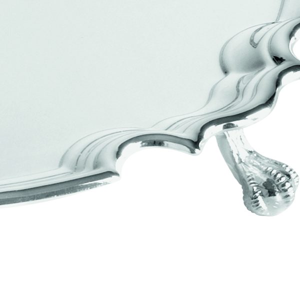 Image showing the detailed feet of the Chippendale silver plated tray range