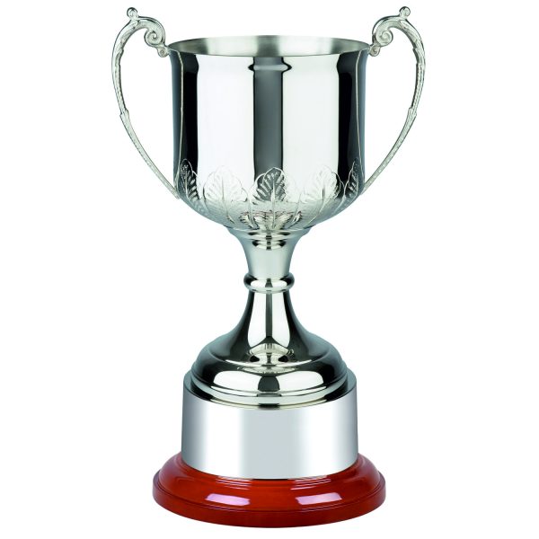 Image showing hand chased Windsor trophy cup with acanthus leaf design