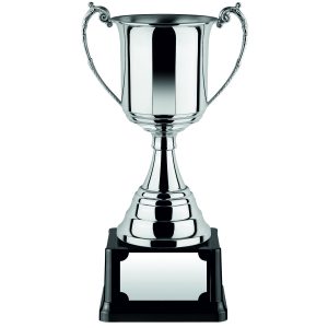 Image showing nickel plated revolution 4 series trophy cup