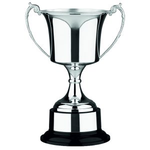 Image showing studio range silver plated trophy cup on bakelite base