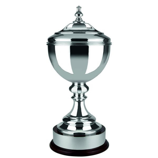 Image showing Swatkins the imperial challenge trophy on luxury mahogany base